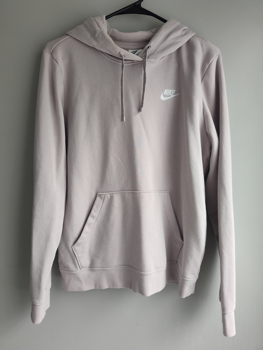 Nike Light Pink Pullover Hoodie with Chest Logo